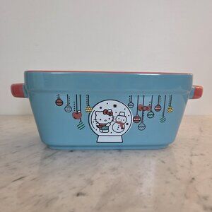 Hello Kitty Christmas Snow Globe Ceramic Loaf Pan by Sanrio / Zrike Brand